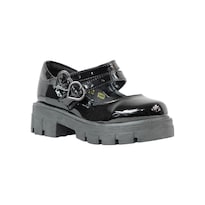 Zapato Escolar Niña Efectos 1020 Charol Negro