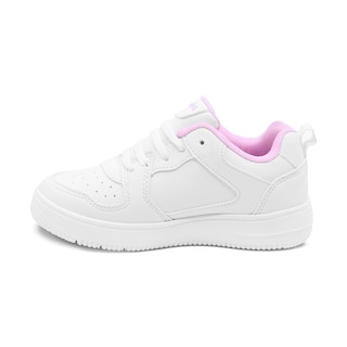 Foto 6 | Foto 6 | Tenis Escolar Coqueta Para Niña Sintético Blanco Con Detalles En Rosa