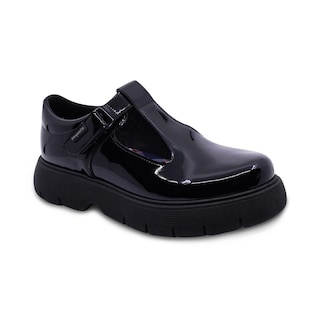 Foto 1 | Foto 1 | Zapato Escolar Coqueta Para Niña Charol Negro Igor Con Tira De Contacto