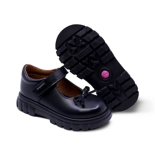 Foto 7 | Foto 7 | Zapato Escolar Coqueta Para Niña De Piel En Negro Thunder Con Moño