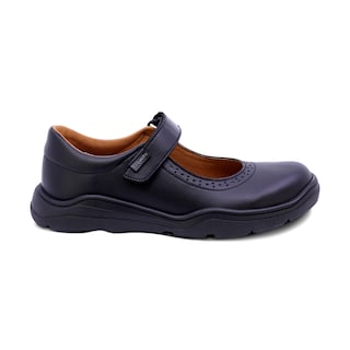 Foto 3 | Foto 3 | Zapato Escolar Coqueta Para Niña De Piel En Negro Pilatus Con Perforado