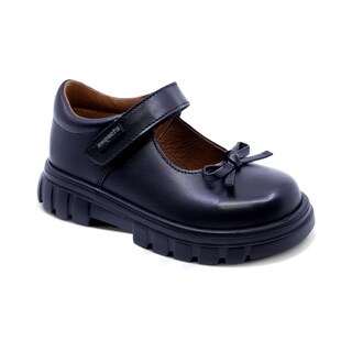 Foto 1 | Foto 1 | Zapato Escolar Coqueta Para Niña De Piel En Negro Thunder Con Moño
