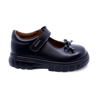 Foto 3 | Foto 3 | Zapato Escolar Coqueta Para Niña De Piel En Negro Thunder Con Moño