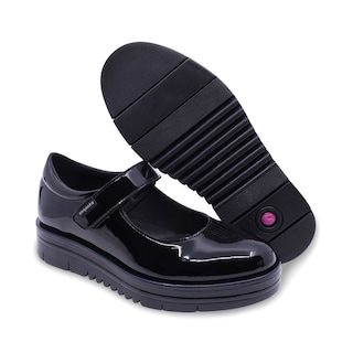 Foto 7 | Foto 7 | Zapato Escolar Coqueta Para Niña En Charol Negro Nora Con Tira De Contacto