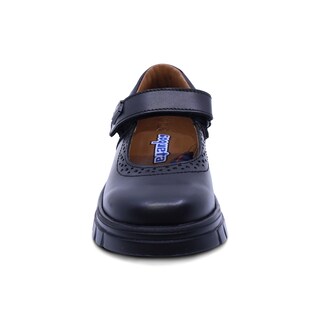 Foto 4 | Foto 4 | Zapato Escolar Coqueta Para Niña De Piel En Negro Thunder Con Detalle Perforado
