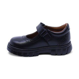 Foto 6 | Foto 6 | Zapato Escolar Coqueta Para Niña De Piel En Negro Thunder Con Detalle Perforado
