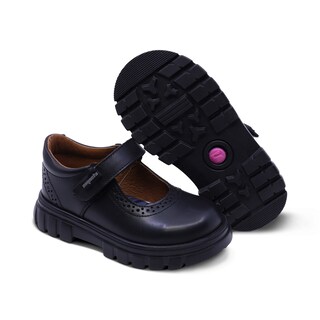 Foto 7 | Foto 7 | Zapato Escolar Coqueta Para Niña De Piel En Negro Thunder Con Detalle Perforado