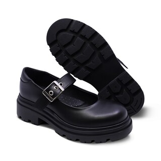 Foto 7 | Foto 7 | Zapato Escolar Coqueta Para Niña De Piel Negro Jazz Con Hebilla