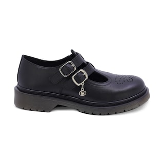 Foto 3 | Foto 3 | Zapato Escolar Coqueta Para Niña De Piel En Negro Martín Con Perforado