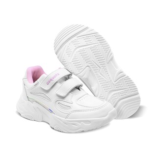 Foto 7 | Foto 7 | Tenis Escolar Coqueta Para Niña Sintético Blanco Alien Con Doble Tira De Contacto