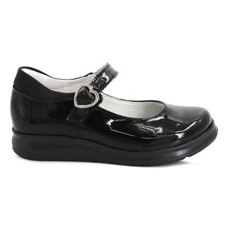 Foto 1 | Foto 1 | Zapato Escolar Yuyin Charol Corazón Negro Para Niña