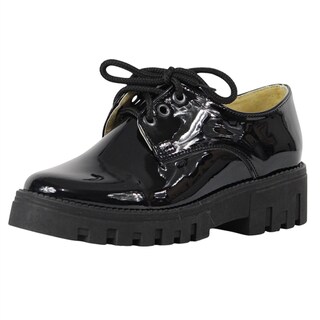 Foto 2 | Foto 2 | Zapato Escolar Negro Charol Niña Forro Piel Casual Kuali