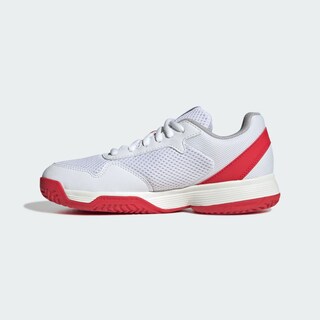 Foto 3 | Foto 3 | Tenis Courtflash Para Tenis Kids Adidas Blanco Niños