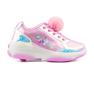 Foto 2 | Foto 2 | Tenis con Patín Onix Unicornio Pompones color Rosa para Niña