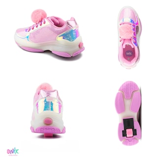 Foto 3 | Foto 3 | Tenis con Patín Onix Unicornio Pompones color Rosa para Niña
