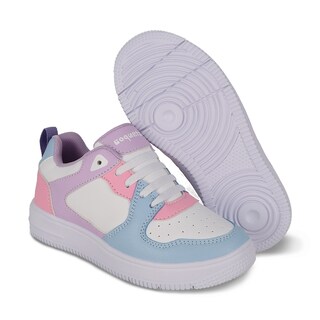 Foto 6 | Foto 6 | Tenis Casual Para Niña 133600-h Color Azul Con Detalles Multicolor Y Ajuste De Agujetas