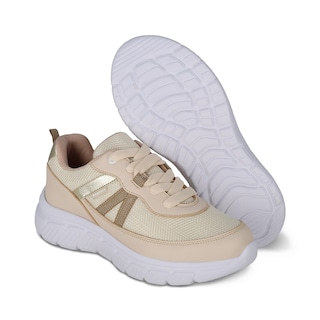 Foto 6 | Foto 6 | Tenis Para Niña Color Beige 132707-l Con Ajuste De Agujeta.