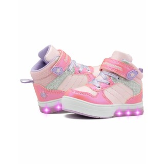 Foto 4 | Foto 4 | Tenis Bota Bubble Gummers Valery I Casual Con Luces Contactel Rosa