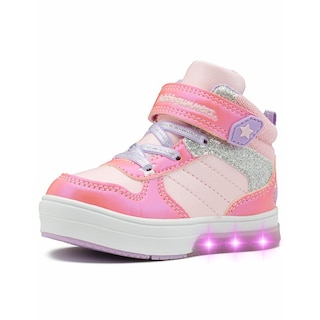Foto 5 | Foto 5 | Tenis Bota Bubble Gummers Valery I Casual Con Luces Contactel Rosa