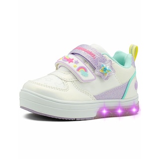 Foto 5 | Foto 5 | Tenis Con Luces Bubble Gummers Vilma Para Niña Arcoíris Blanco