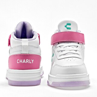 Foto 2 | Foto 2 | Charly Tenis Urbano Para Niña Blanco Rosa, Agujeta Elastica, Con Luces Cod.131619