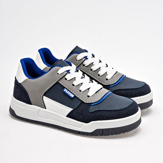 Foto 1 | Foto 1 | Yuyin Tenis Urbano Para Niño Marino Gris Blanco Cod.132960