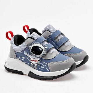 Foto 1 | Foto 1 | Yuyin Tenis Urbano Para Niño Azul Gris Cod.132956