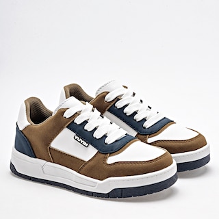 Foto 1 | Foto 1 | Yuyin Tenis Urbano Para Niño Camel Blanco Marino Cod.132958