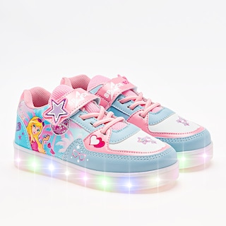 Foto 1 | Foto 1 | Space Boys Tenis Urbano Para Niña Azul Rosa Blanco, Con Luces, Agujeta Elastica Cod.133451