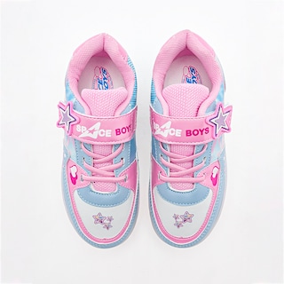 Foto 2 | Foto 2 | Space Boys Tenis Urbano Para Niña Azul Rosa Blanco, Con Luces, Agujeta Elastica Cod.133451