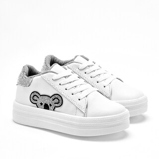 Foto 1 | Foto 1 | Nazzcar Tenis Urbano Para Niña Blanco Plata Cod.132649