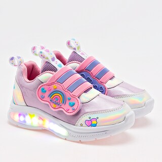 Foto 1 | Foto 1 | On Kids Tenis Urbano Para Niña Lila Blanco, Con Luces Cod.132688