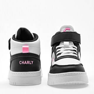 Foto 2 | Foto 2 | Charly Tenis Urbano Para Niña Blanco Negro, Agujeta Elastica Cod.131621