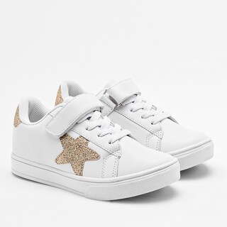 Foto 1 | Foto 1 | Been Class Tenis Urbano Para Niña Blanco Dorado Cod.131873