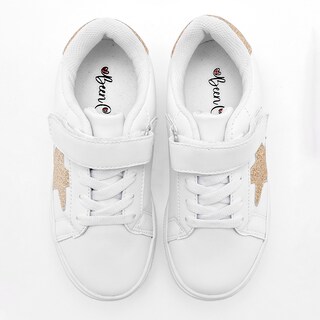 Foto 2 | Foto 2 | Been Class Tenis Urbano Para Niña Blanco Dorado Cod.131873