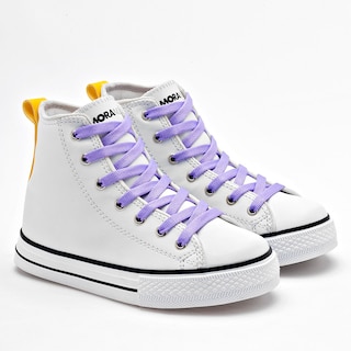 Foto 1 | Foto 1 | Moramora Tenis Urbano Para Niña Blanco Amarillo Cod.132531