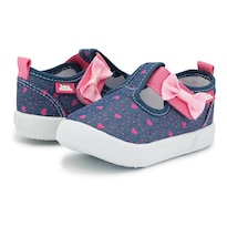 Tenis Niña Bubble Gummers Dolly Talla 12-17 Azul Marino