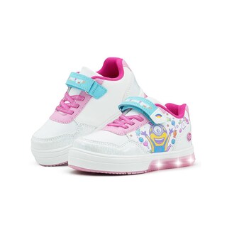 Foto 1 | Foto 1 | Tenis Luces Mi Villano Favorito Minions Luces Niña Arcoiris Blanco