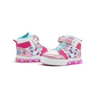 Foto 4 | Foto 4 | Tenis Bota Para Niña Con Luces Unicornio Arcoiris Blanco Fucsia