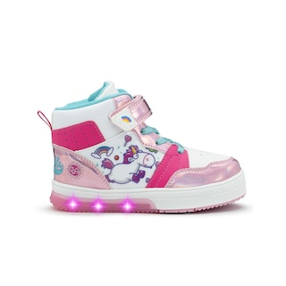 Foto 7 | Foto 7 | Tenis Bota Para Niña Con Luces Unicornio Arcoiris Blanco Fucsia