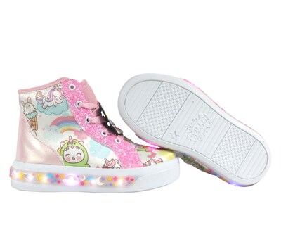 Foto 5 | Foto 5 | Tenis Unicornio Niña Luces Led Bota Brillos Velcro Botas