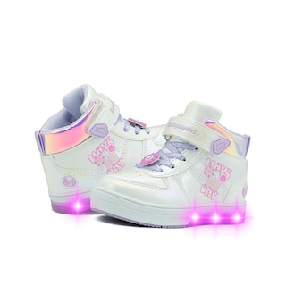 Foto 2 | Foto 2 | Tenis Bota Bubble Gummers Para Niña Con Luces Thalia Blanco Blanco
