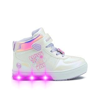 Foto 7 | Foto 7 | Tenis Bota Bubble Gummers Para Niña Con Luces Thalia Blanco Blanco