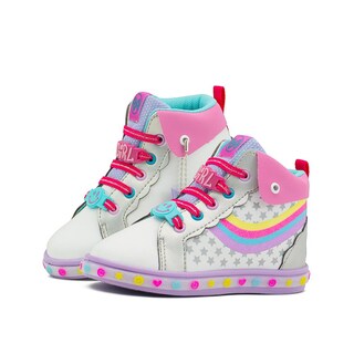 Foto 1 | Foto 1 | Tenis Botita Niña Bubble Gummers Bota Arcoiris Blanco Lila Blanco
