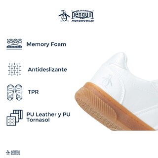 Foto 5 | Foto 5 | Tenis Original Penguin Style Dona Blanco Tornasol Para Niña