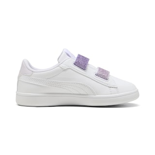 Foto 2 | Foto 2 | Tenis Puma Smash 3.0 L Glitter Para Niña Blanco