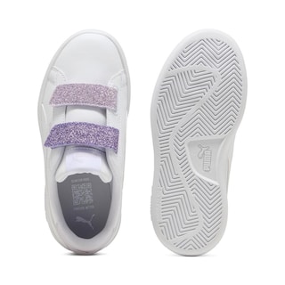 Foto 6 | Foto 6 | Tenis Puma Smash 3.0 L Glitter Para Niña Blanco