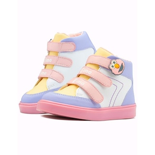 Foto 1 | Foto 1 | Tenis Bota Para Niña Karsten Plaza Sesamo Antiderrapante Rosa