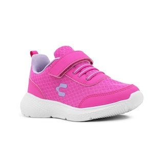 Foto 4 | Foto 4 | Charly Niña Tenis Velcro Deportivo Antiderrapante Fiusha Blanco
