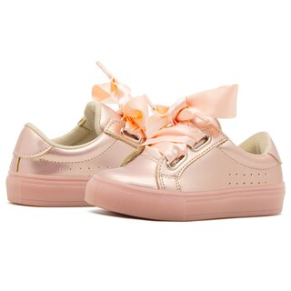 Foto 2 | Foto 2 | Tenis Niña Oro Rosado Casuales Tropicana Antiderrapante Rosa